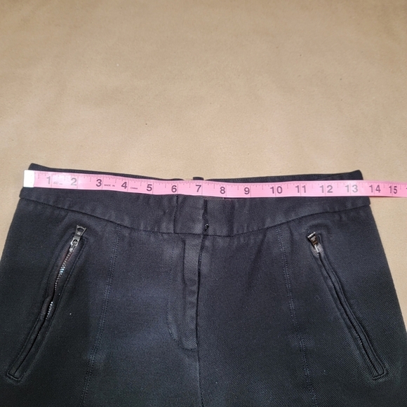 BCBGMaxAzria Size M Washed Black Stretch Leggings / Pants - Picture 7 of 15